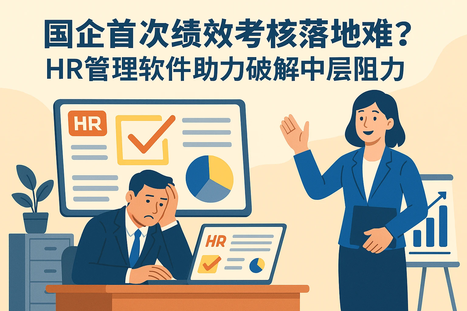 国企首次绩效考核落地难？HR管理软件助力破解中层阻力