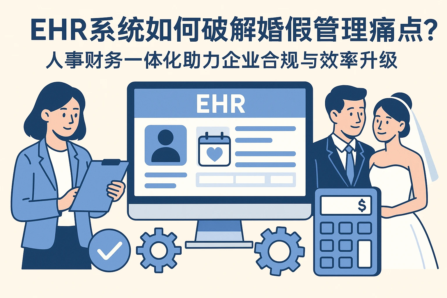 EHR系统如何破解婚假管理痛点？人事财务一体化助力企业合规与效率升级