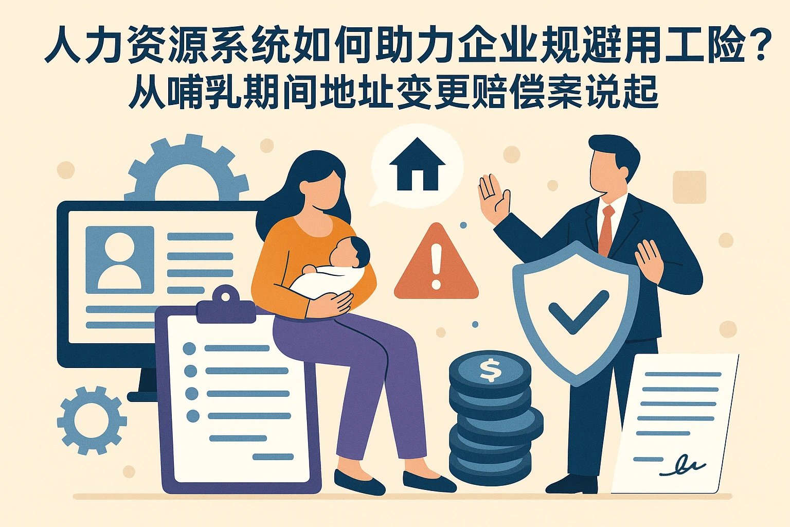 人力资源系统如何助力企业规避用工风险？从哺乳期间地址变更赔偿案说起
