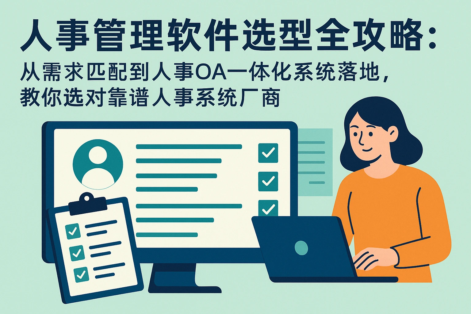 人事管理软件选型全攻略：从需求匹配到人事OA一体化系统落地，教你选对靠谱人事系统厂商