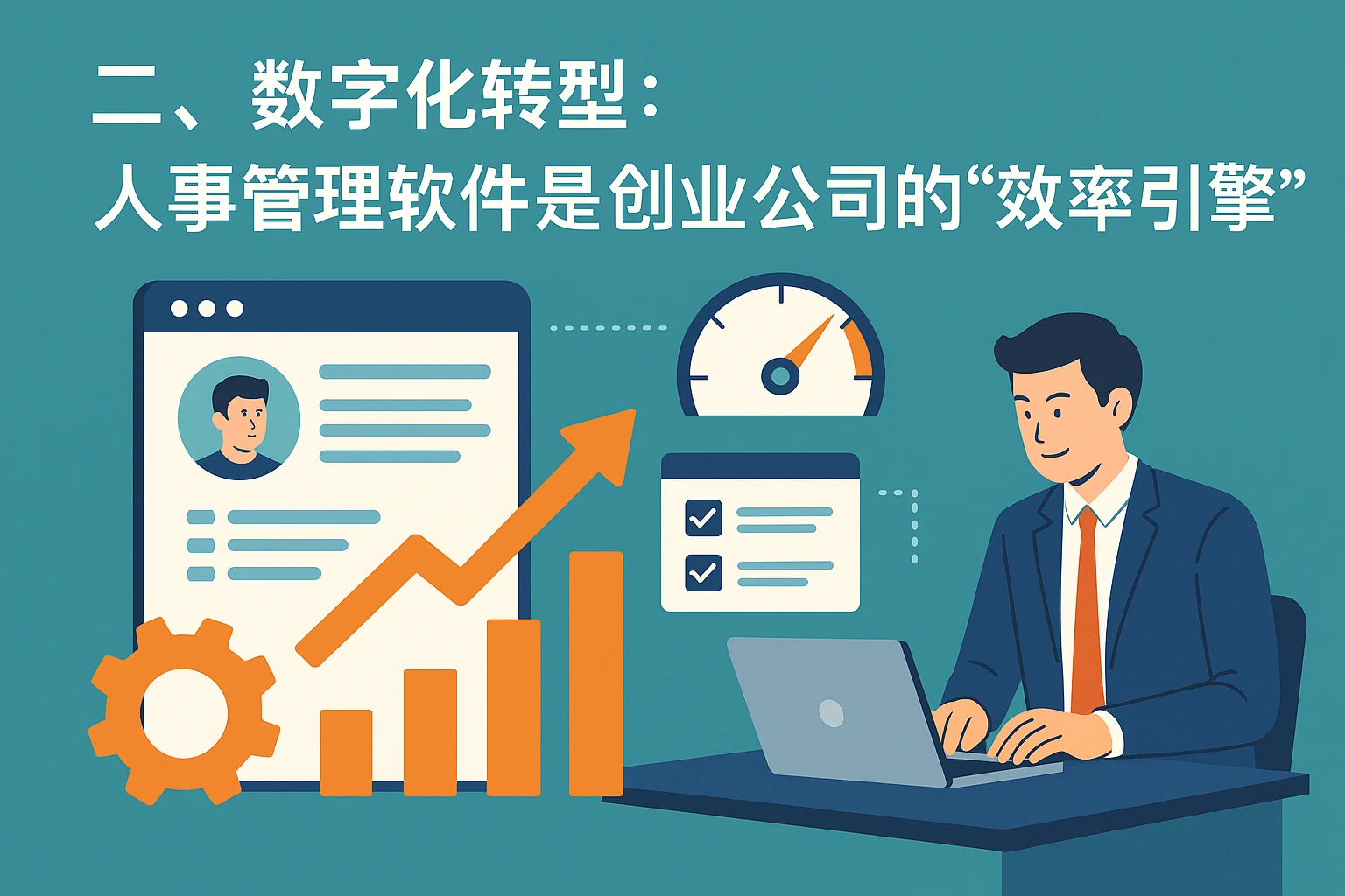 二、数字化转型：人事管理软件是创业公司的“效率引擎”