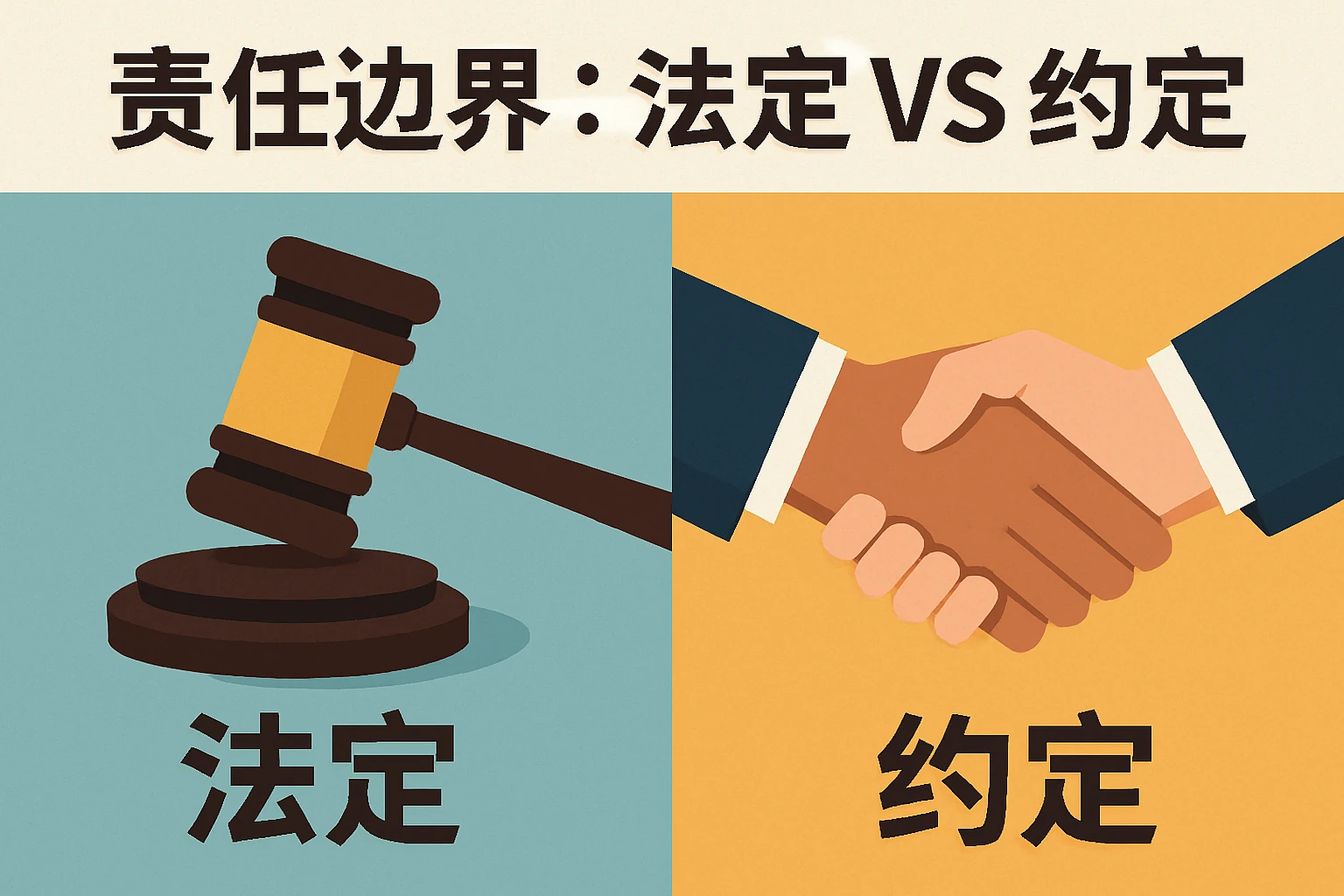 2. 责任边界：法定 vs 约定