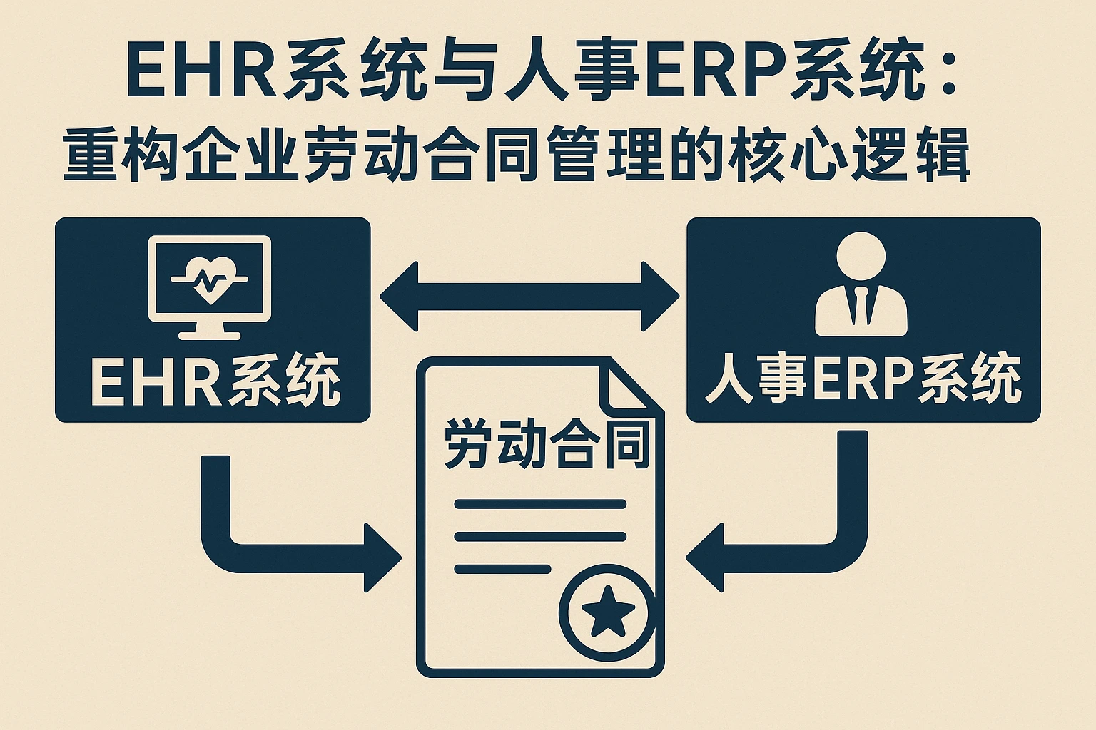 EHR系统与人事ERP系统：重构企业劳动合同管理的核心逻辑