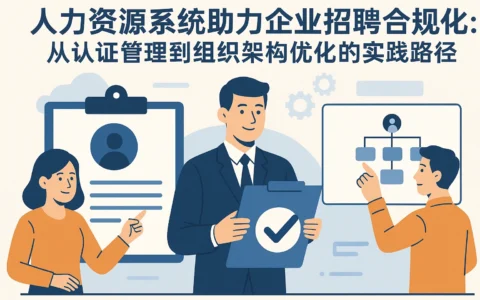 人力资源系统助力企业招聘合规化：从认证管理到组织架构优化的实践路径