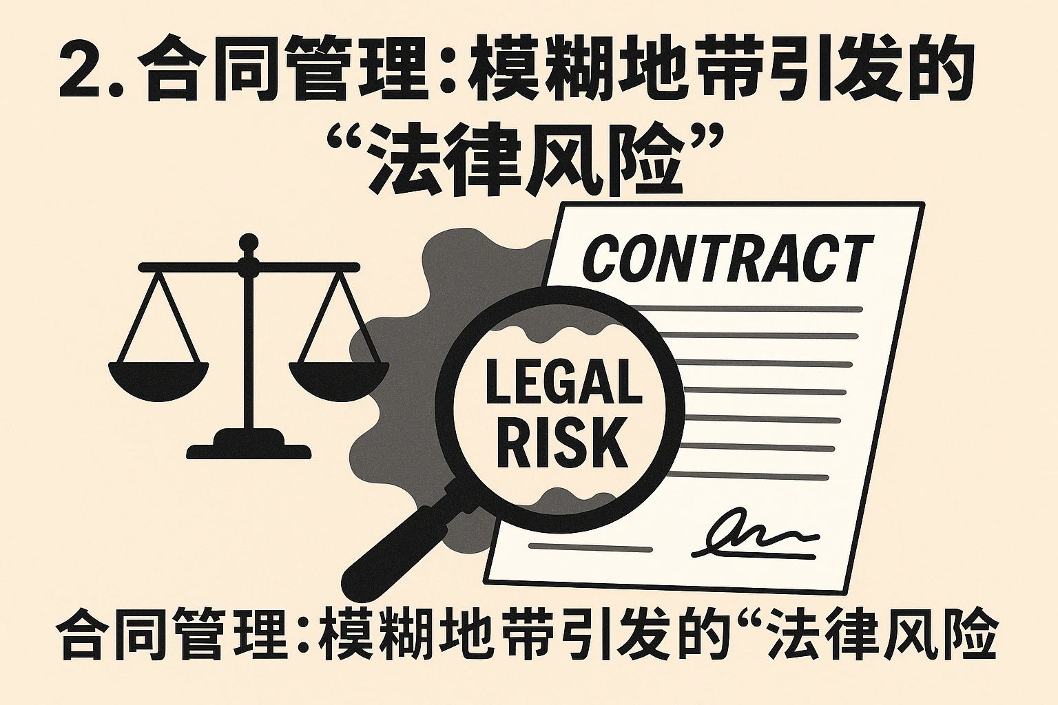 2. 合同管理：模糊地带引发的“法律风险”