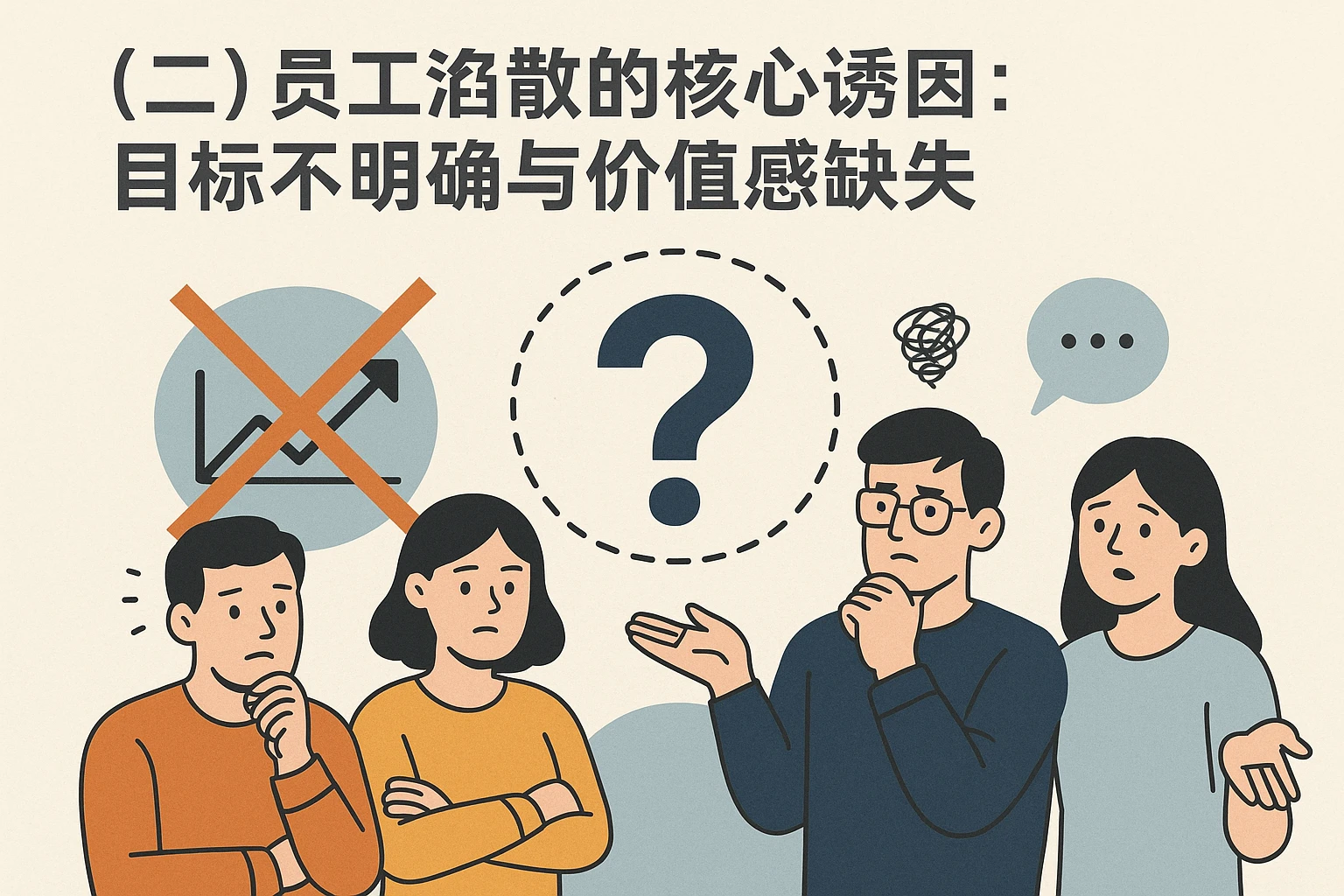 （二）员工涣散的核心诱因：目标不明确与价值感缺失