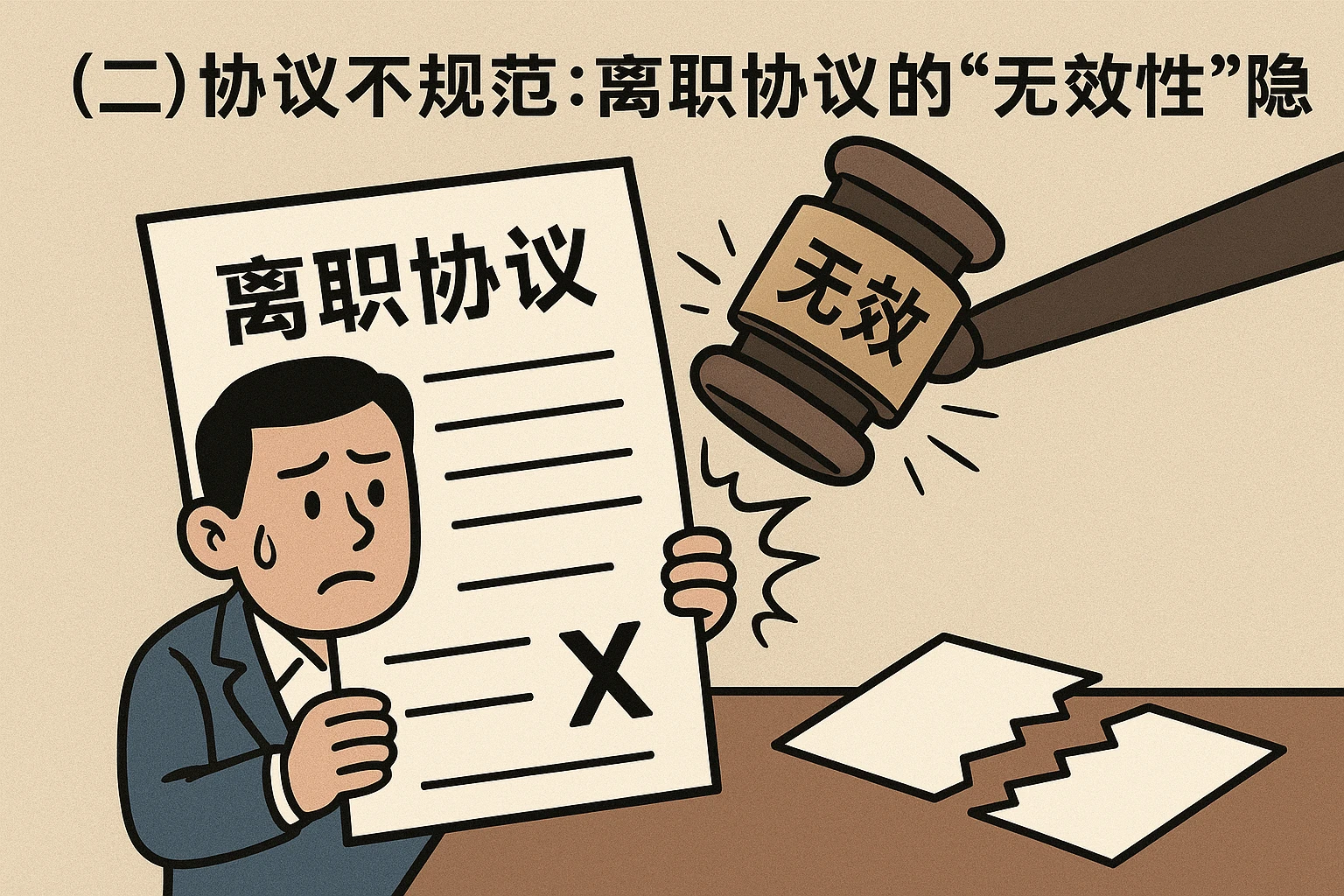 （二）协议不规范：离职协议的“无效性”隐患