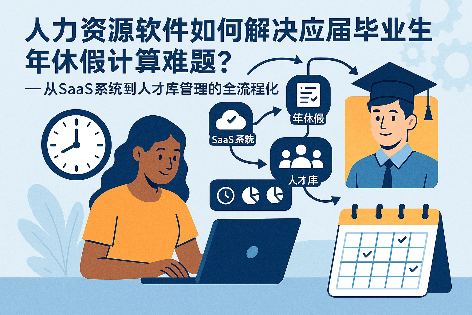 人力资源软件如何解决应届毕业生年休假计算难题？——从SaaS系统到人才库管理的全流程优化