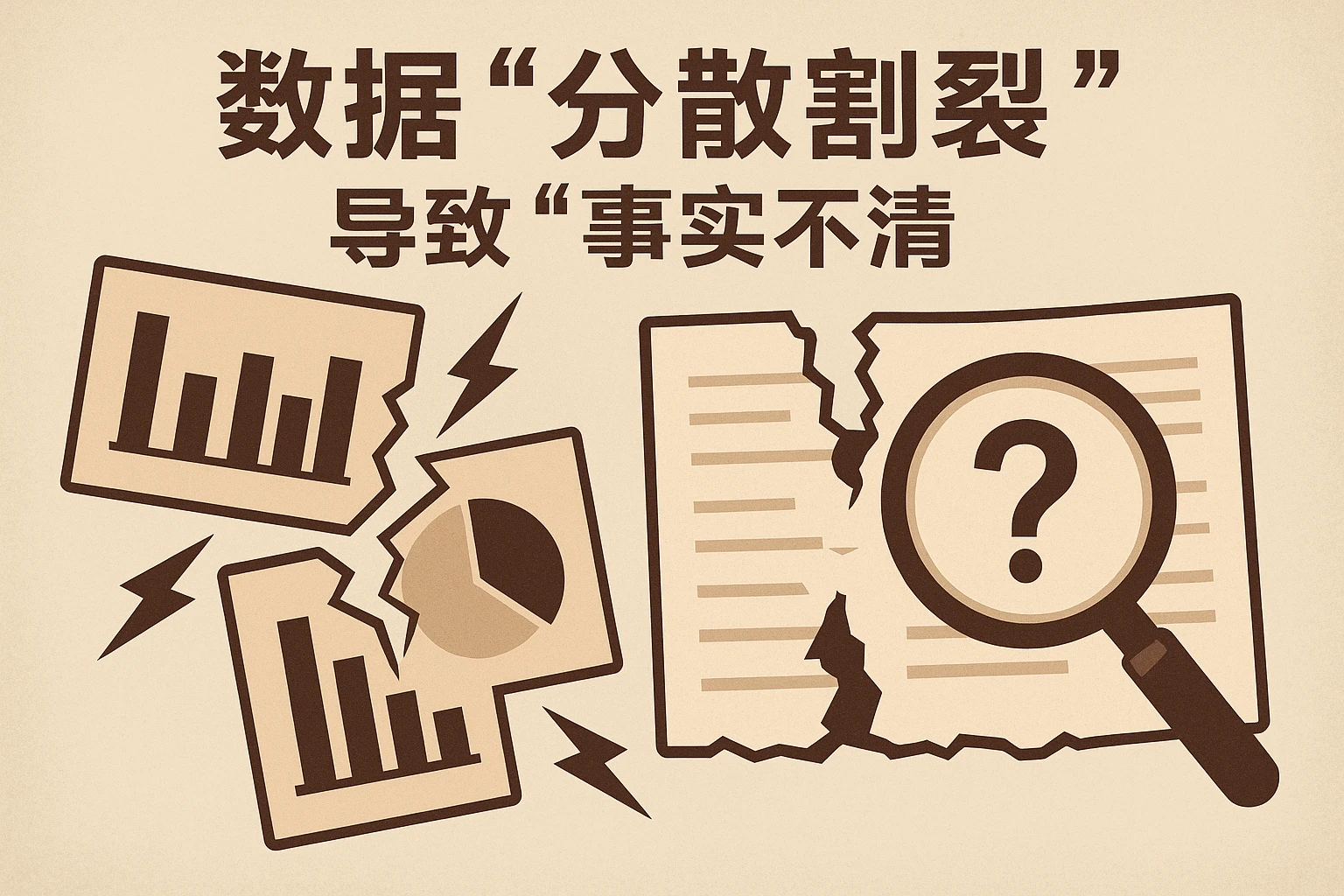2. 数据“分散割裂”，导致“事实不清”