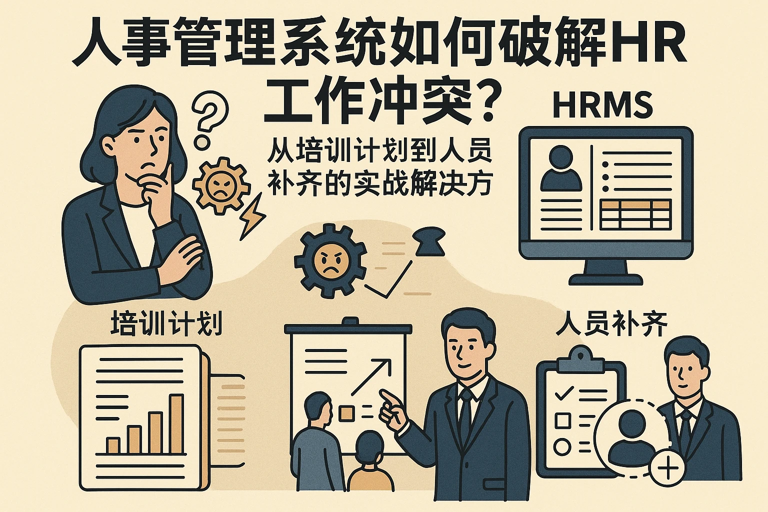 人事管理系统如何破解HR工作冲突？从培训计划到人员补齐的实战解决方案
