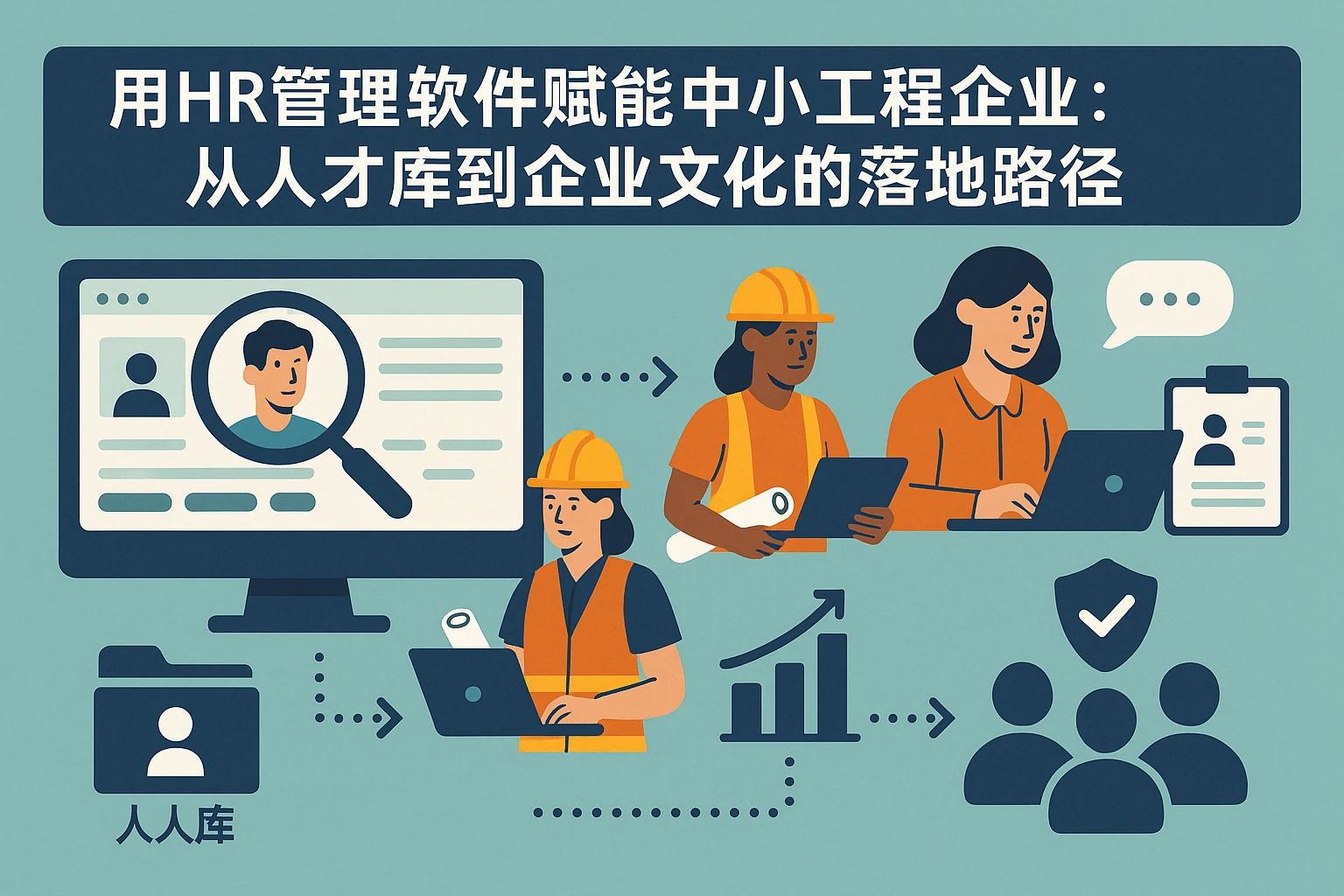 用HR管理软件赋能中小工程企业：从人才库到企业文化的落地路径