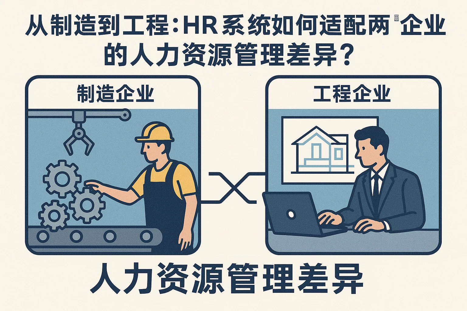 从制造到工程：HR系统如何适配两类企业的人力资源管理差异？