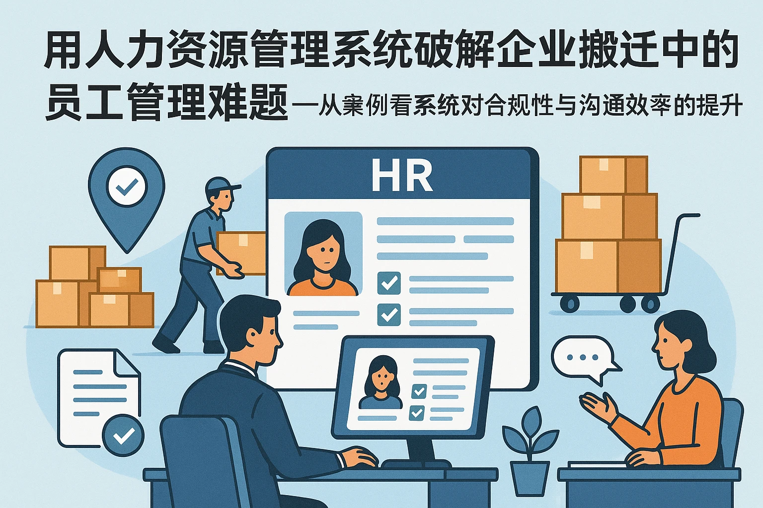 用人力资源管理系统破解企业搬迁中的员工管理难题——从案例看系统对合规性与沟通效率的提升