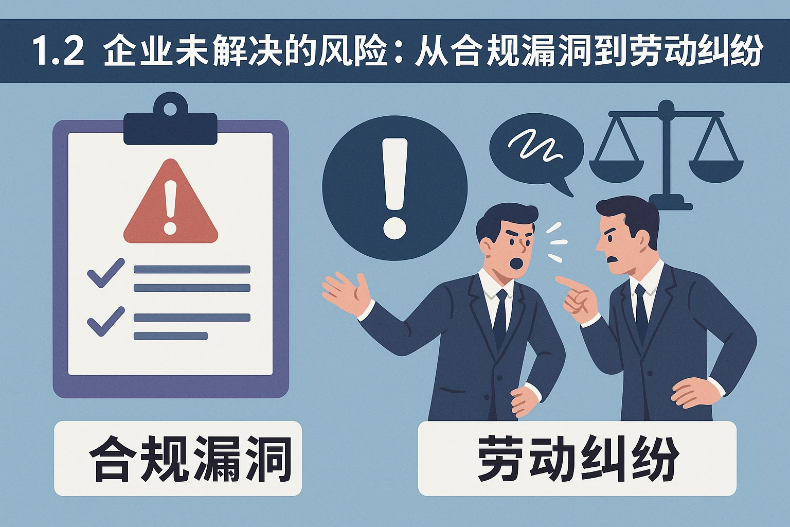 1.2 企业未解决的风险：从合规漏洞到劳动纠纷