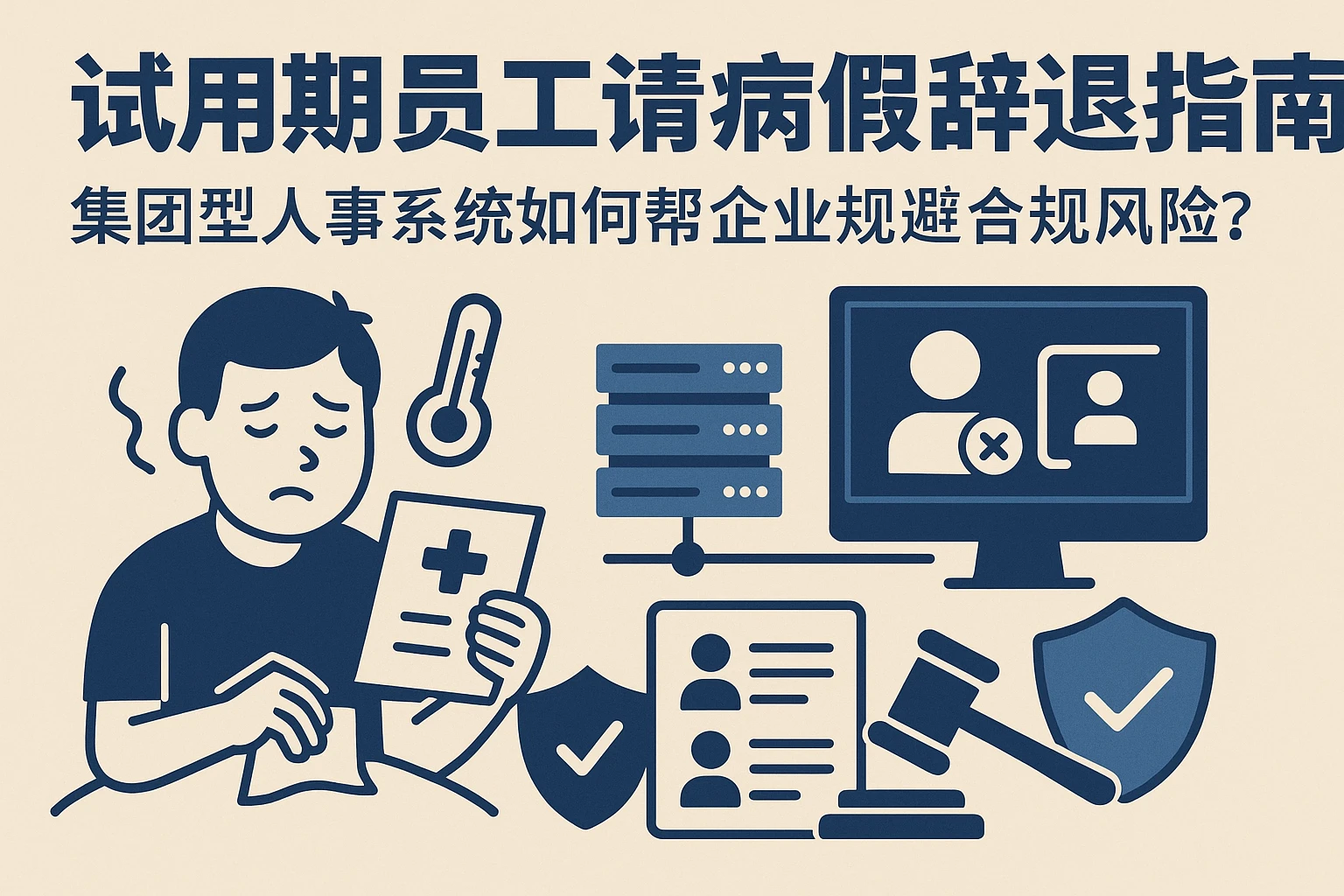 试用期员工请病假辞退指南：集团型人事系统如何帮企业规避合规风险？