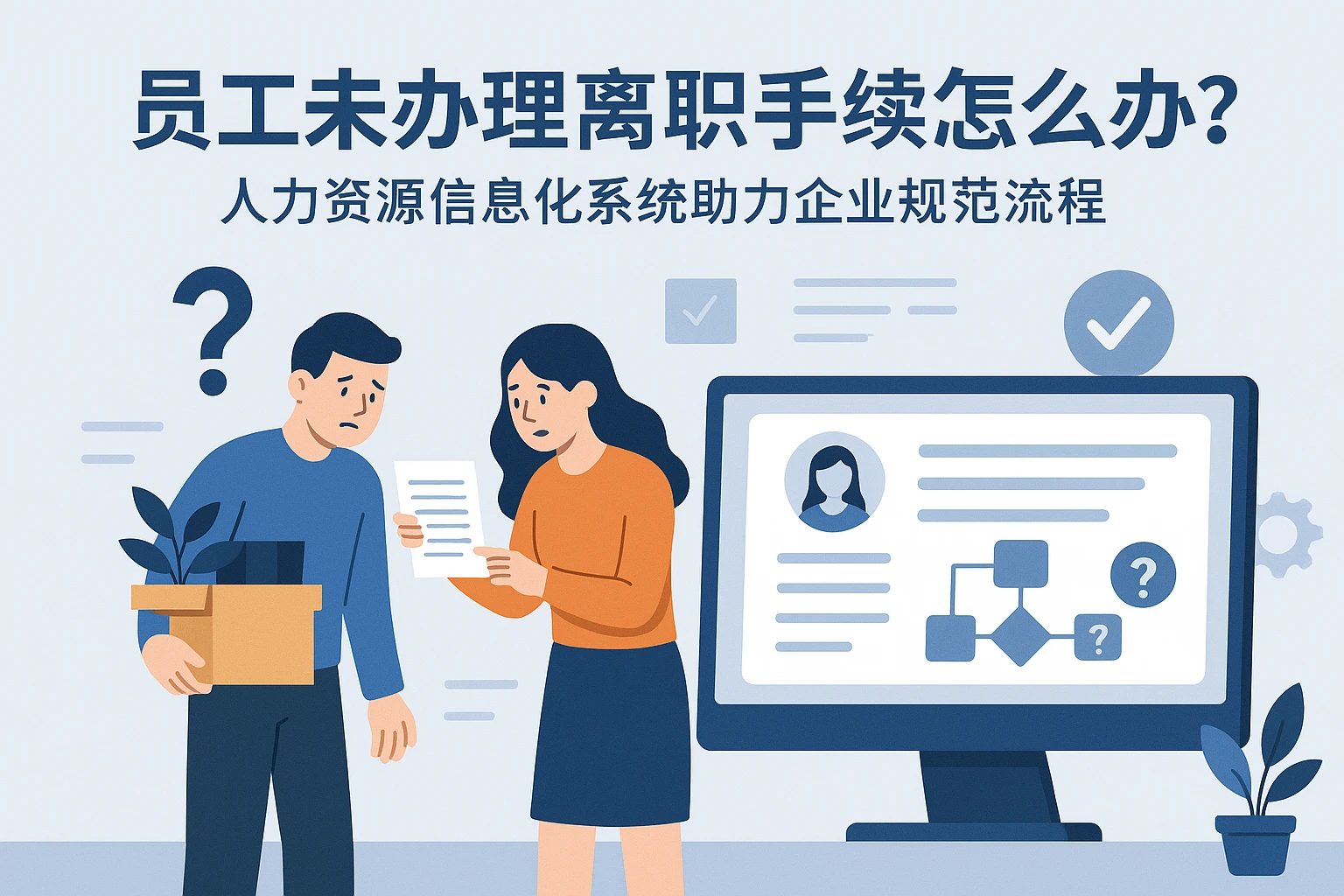 员工未办理离职手续怎么办？人力资源信息化系统助力企业规范流程