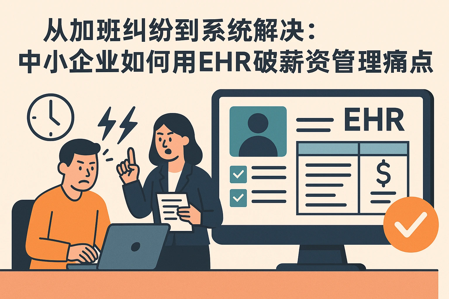 从加班纠纷到系统解决：中小企业如何用EHR破解薪资管理痛点