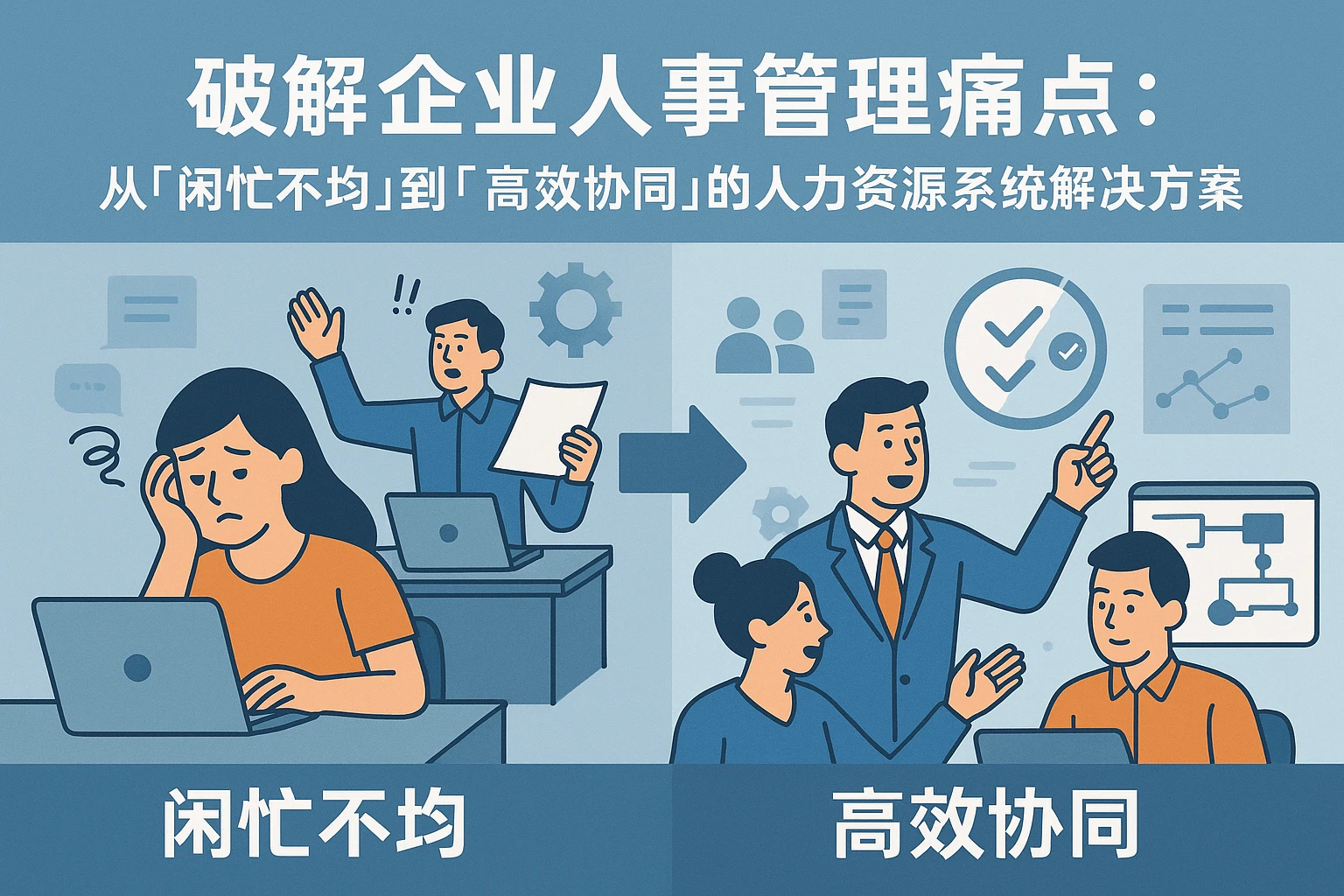 破解企业人事管理痛点：从“闲忙不均”到“高效协同”的人力资源系统解决方案