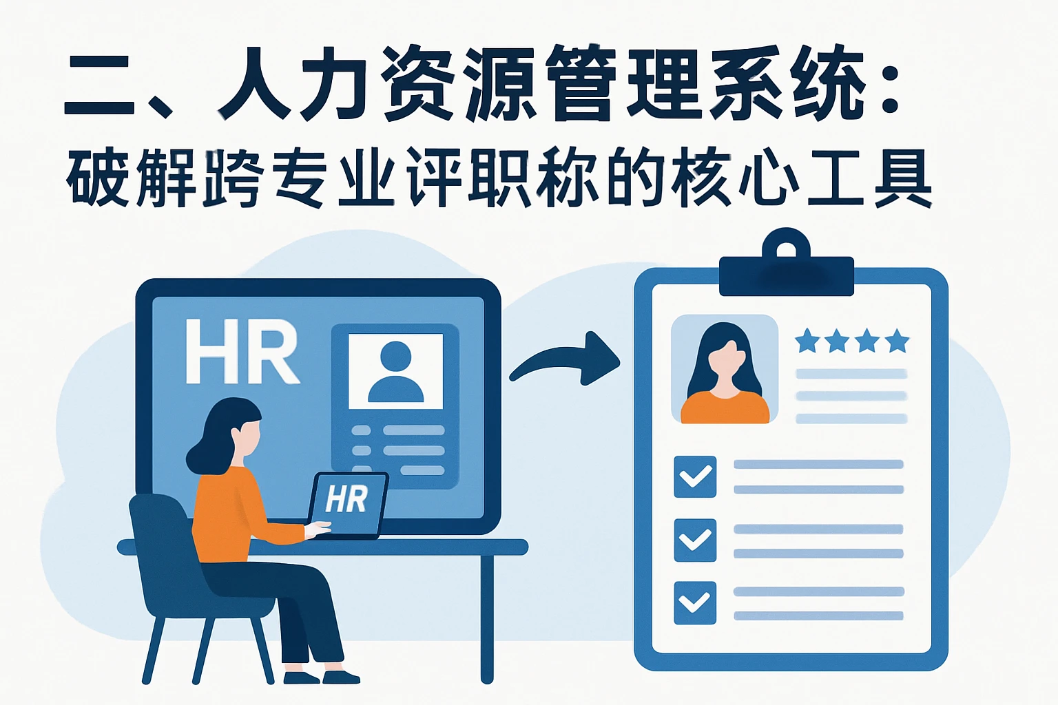 二、人力资源管理系统：破解跨专业评职称的核心工具