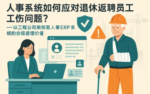 人事系统如何应对退休返聘员工工伤问题？——以工程公司案例看人事ERP系统的合规管理价值
