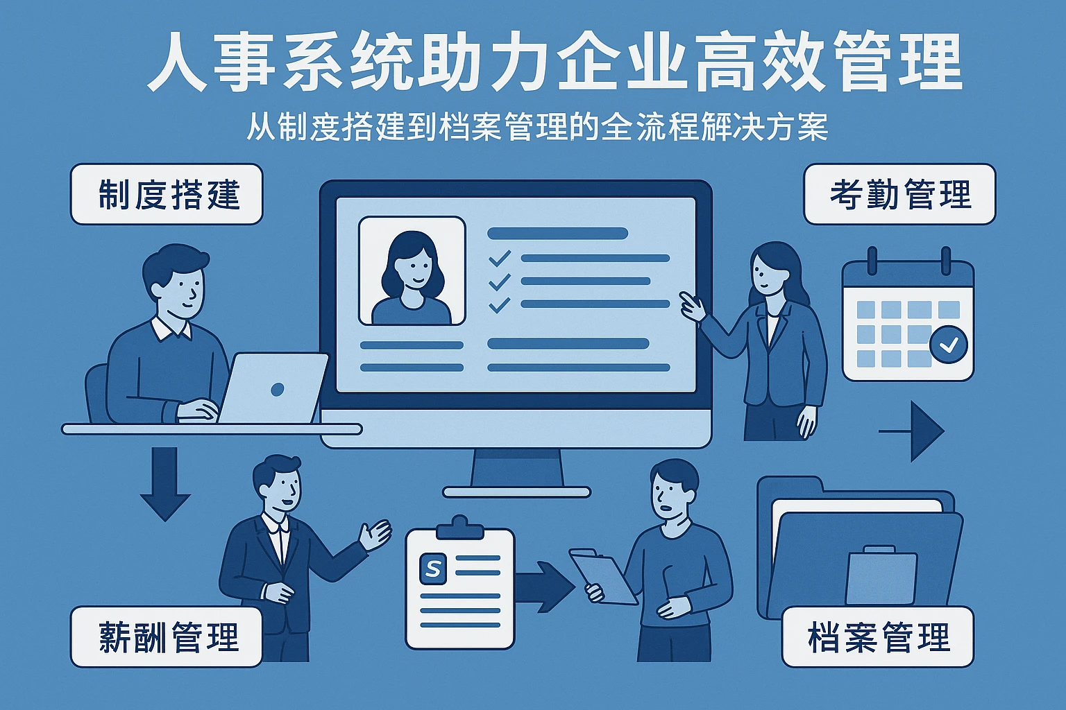 人事系统助力企业高效管理：从制度搭建到档案管理的全流程解决方案