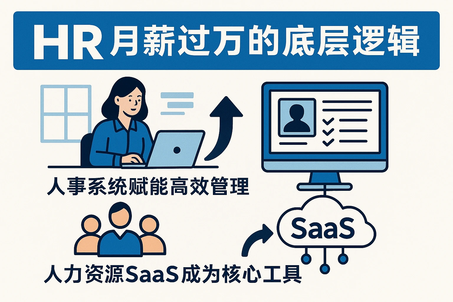 HR月薪过万的底层逻辑：人事系统赋能高效管理，人力资源SaaS成为核心工具
