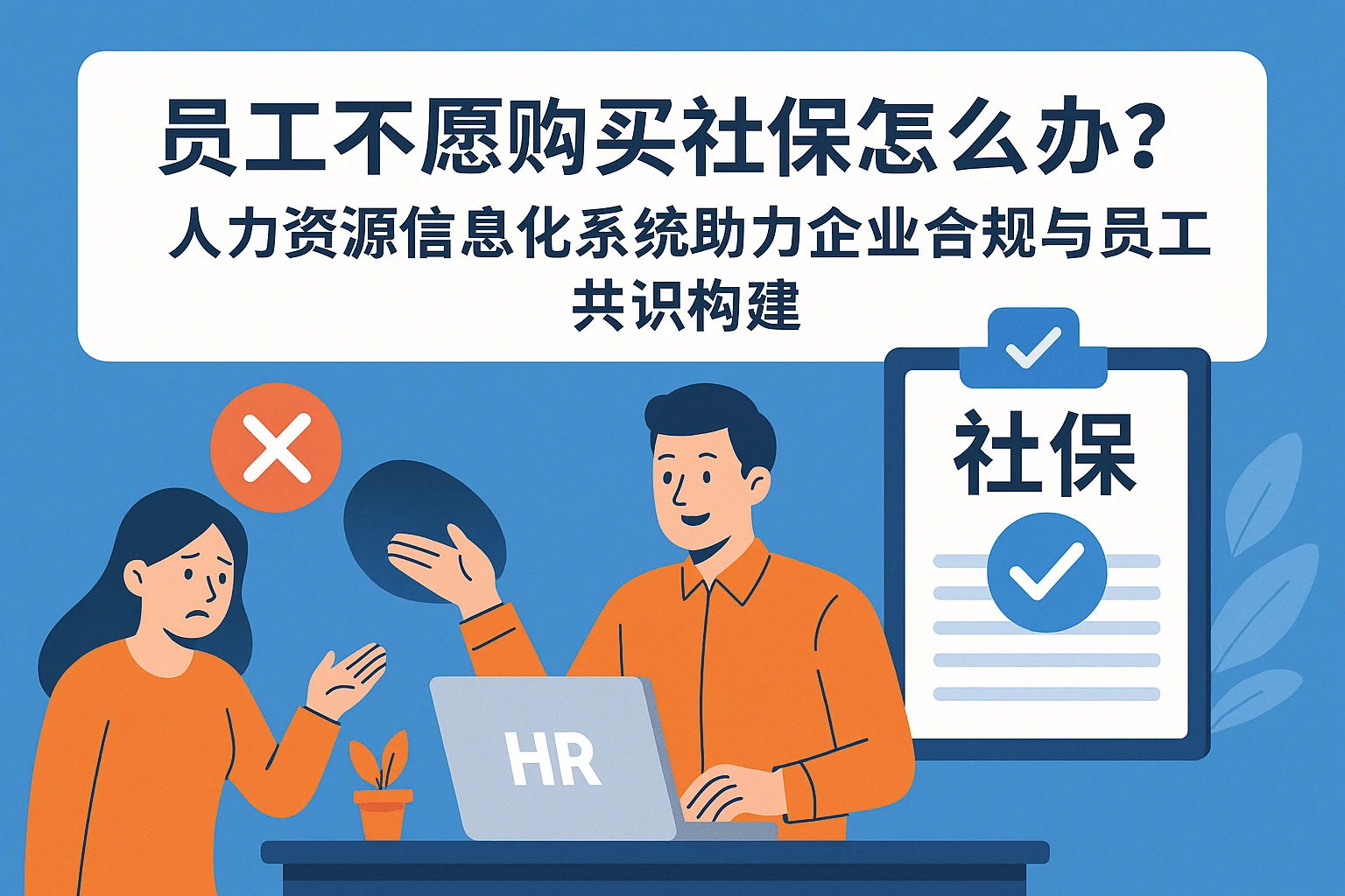 员工不愿意购买社保怎么办？人力资源信息化系统助力企业合规与员工共识构建