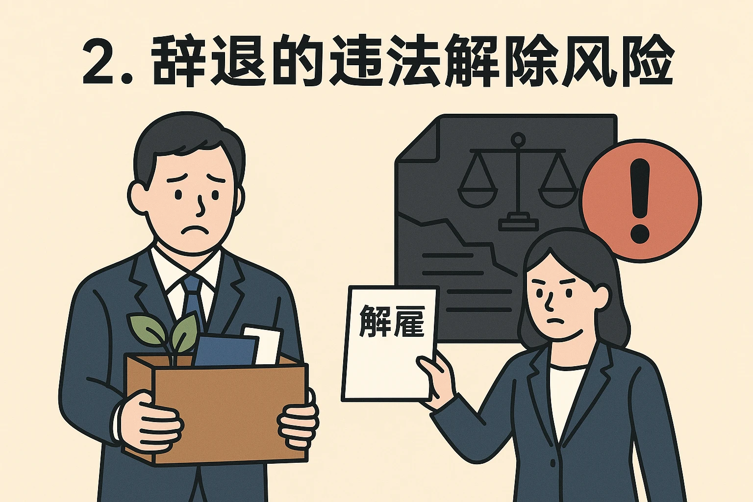 2. 辞退的违法解除风险