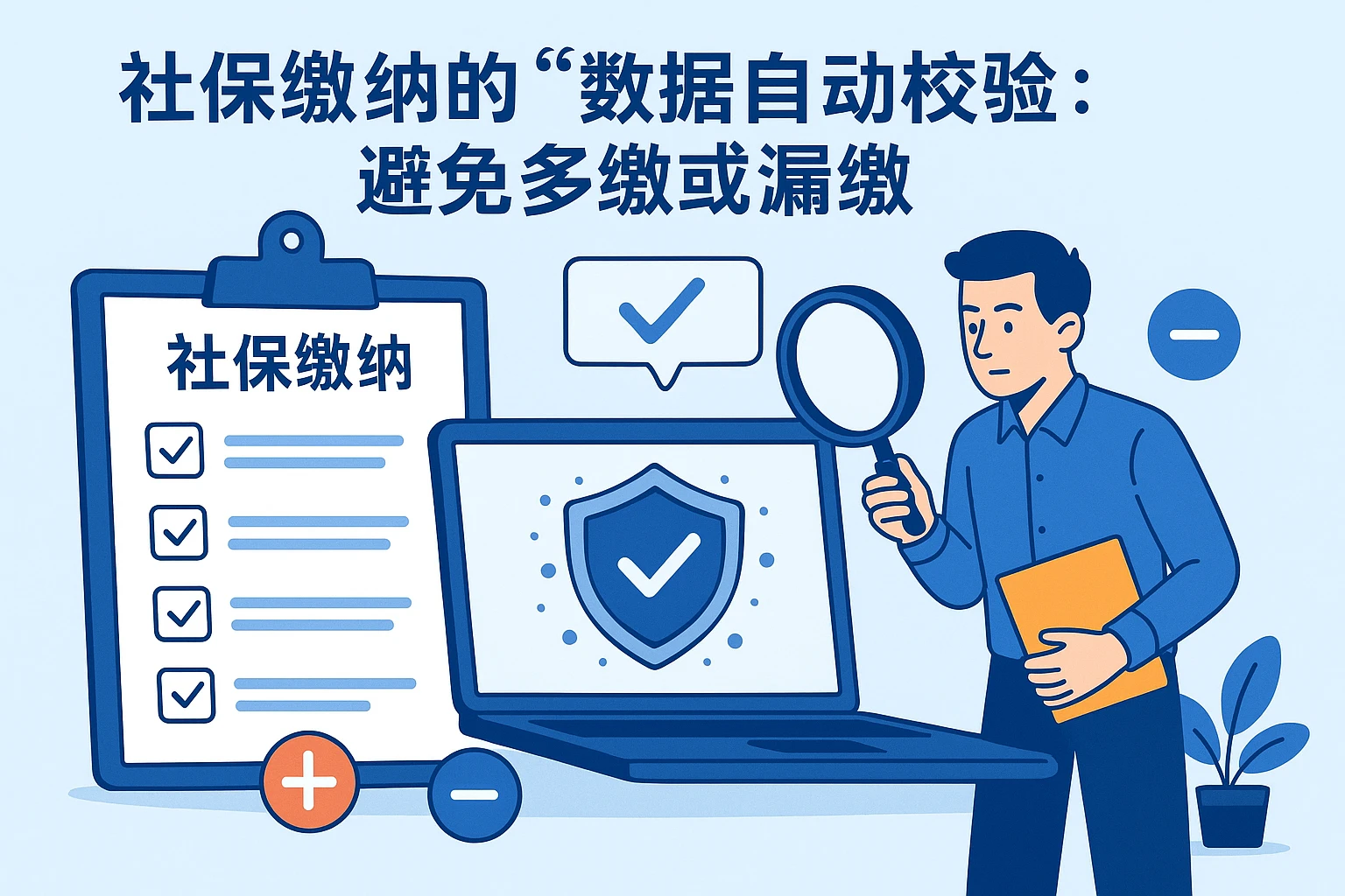 1. 社保缴纳的“数据自动校验”：避免多缴或漏缴