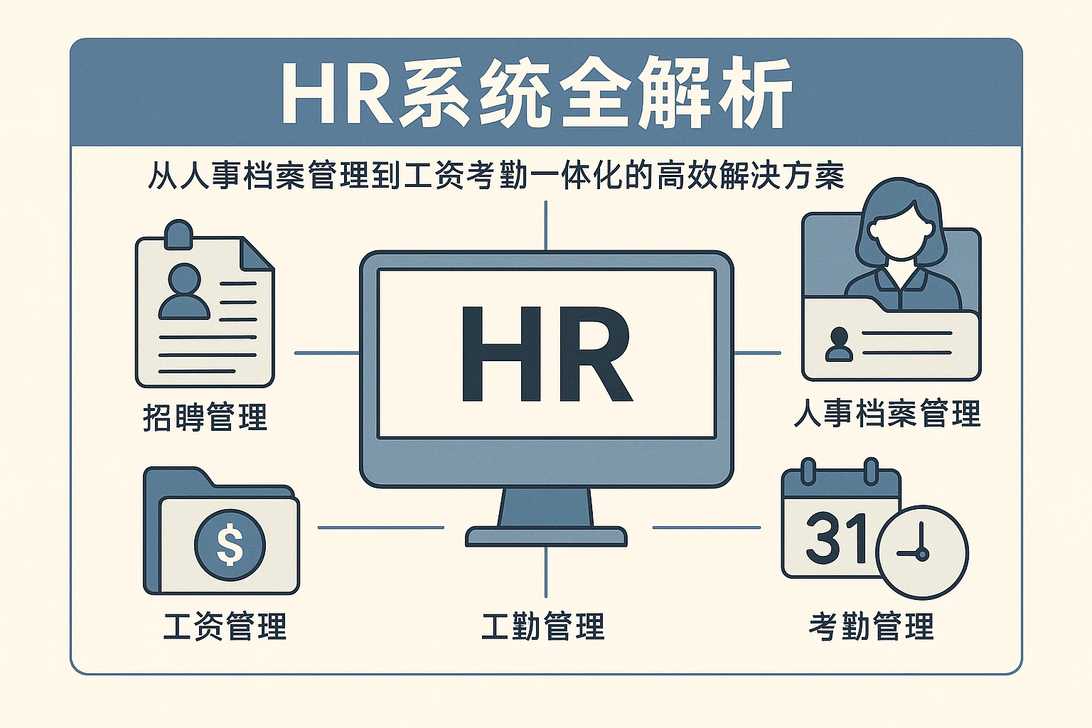 HR系统全解析：从人事档案管理到工资考勤一体化的高效解决方案
