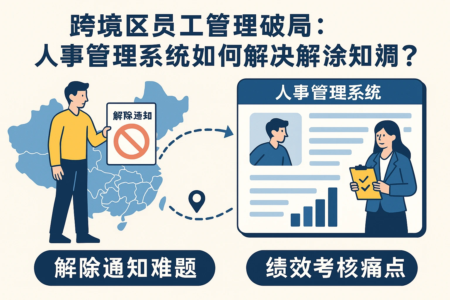 跨区域员工管理破局：人事管理系统如何解决解除通知难题与绩效考核痛点？