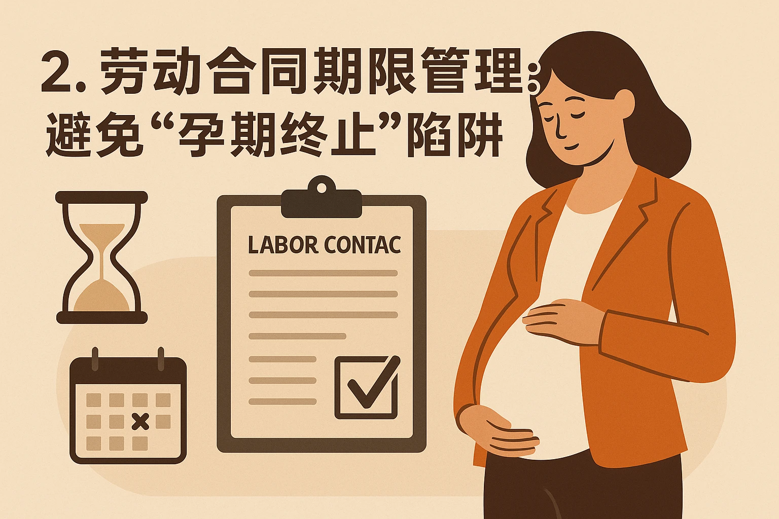 2. 劳动合同期限管理：避免“孕期终止”陷阱