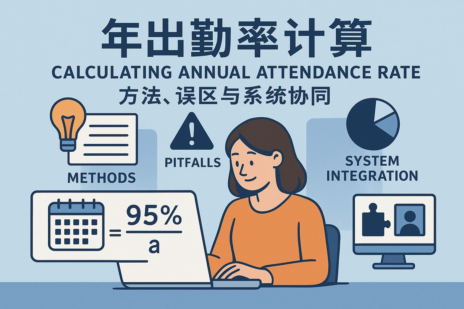 人力资源软件视角下的年出勤率计算：方法、误区与系统协同