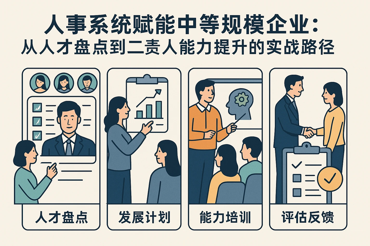 人事系统赋能中等规模企业：从人才盘点到二责人能力提升的实战路径