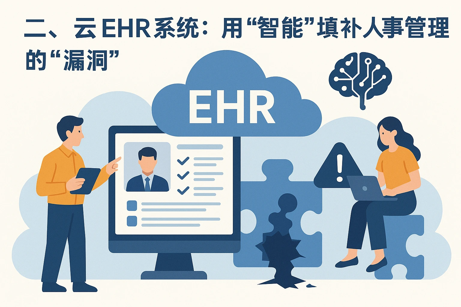 二、云EHR系统：用“智能”填补人事管理的“漏洞”