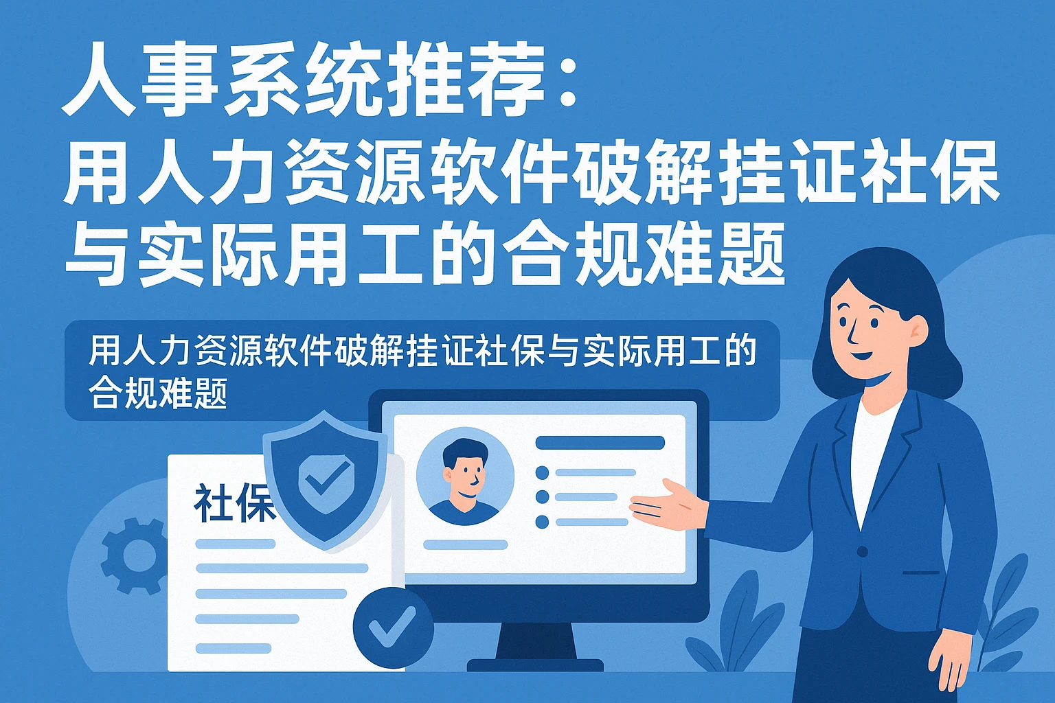 人事系统推荐：用人力资源软件破解挂证社保与实际用工的合规难题