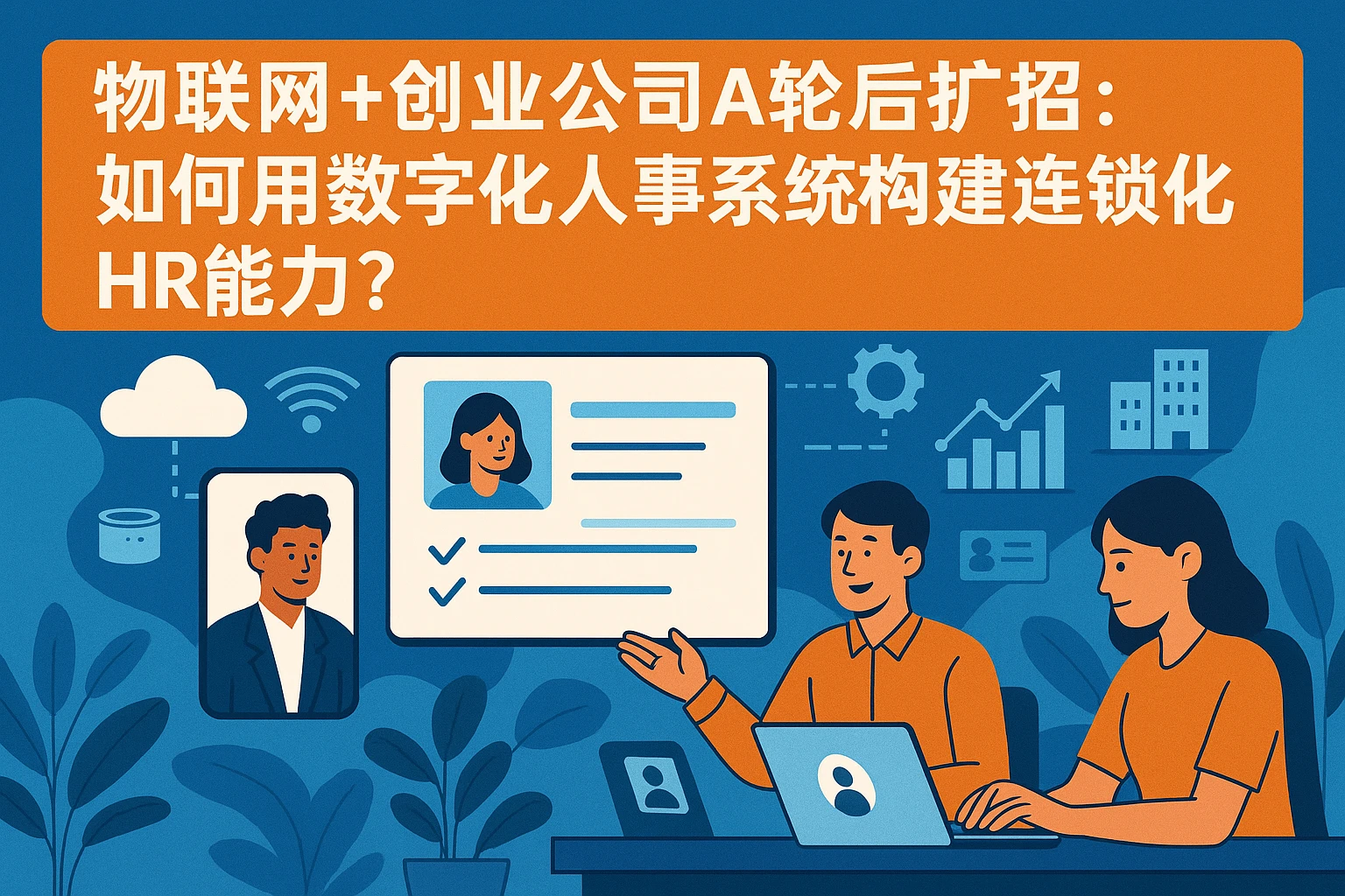 物联网+创业公司A轮后扩招：如何用数字化人事系统构建连锁化HR能力？