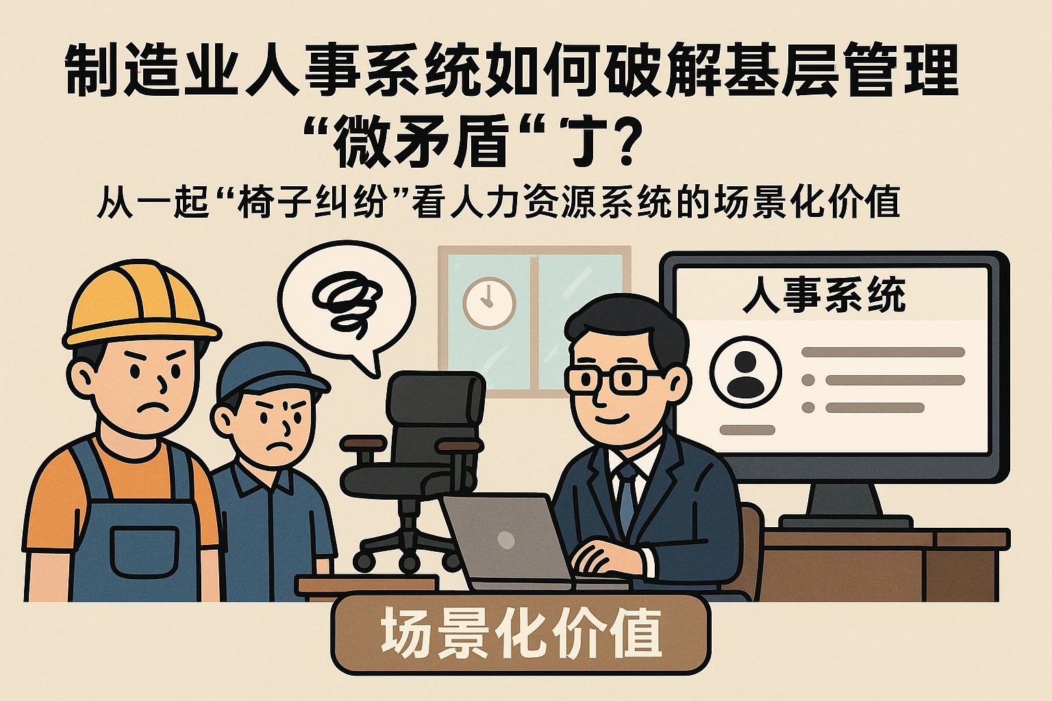 制造业人事系统如何破解基层管理“微矛盾”？从一起“椅子纠纷”看人力资源系统的场景化价值