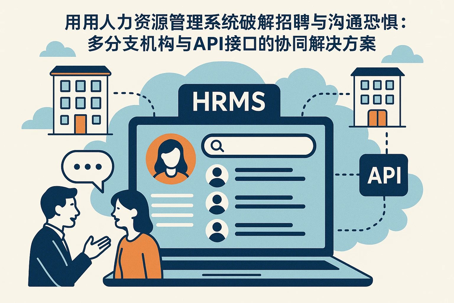 用人力资源管理系统破解招聘与沟通恐惧：多分支机构与API接口的协同解决方案