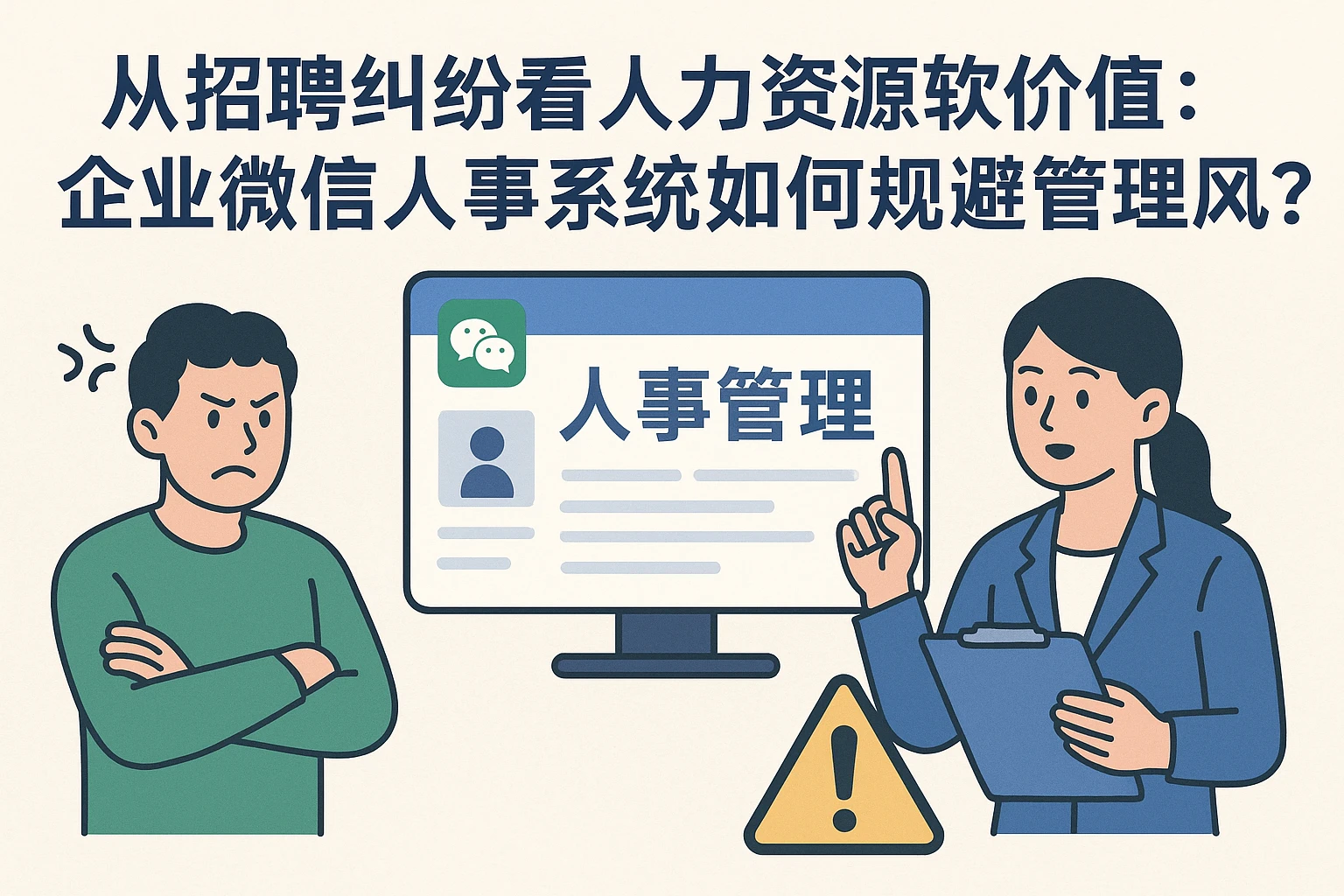 从招聘纠纷看人力资源软件价值：企业微信人事系统如何规避管理风险？
