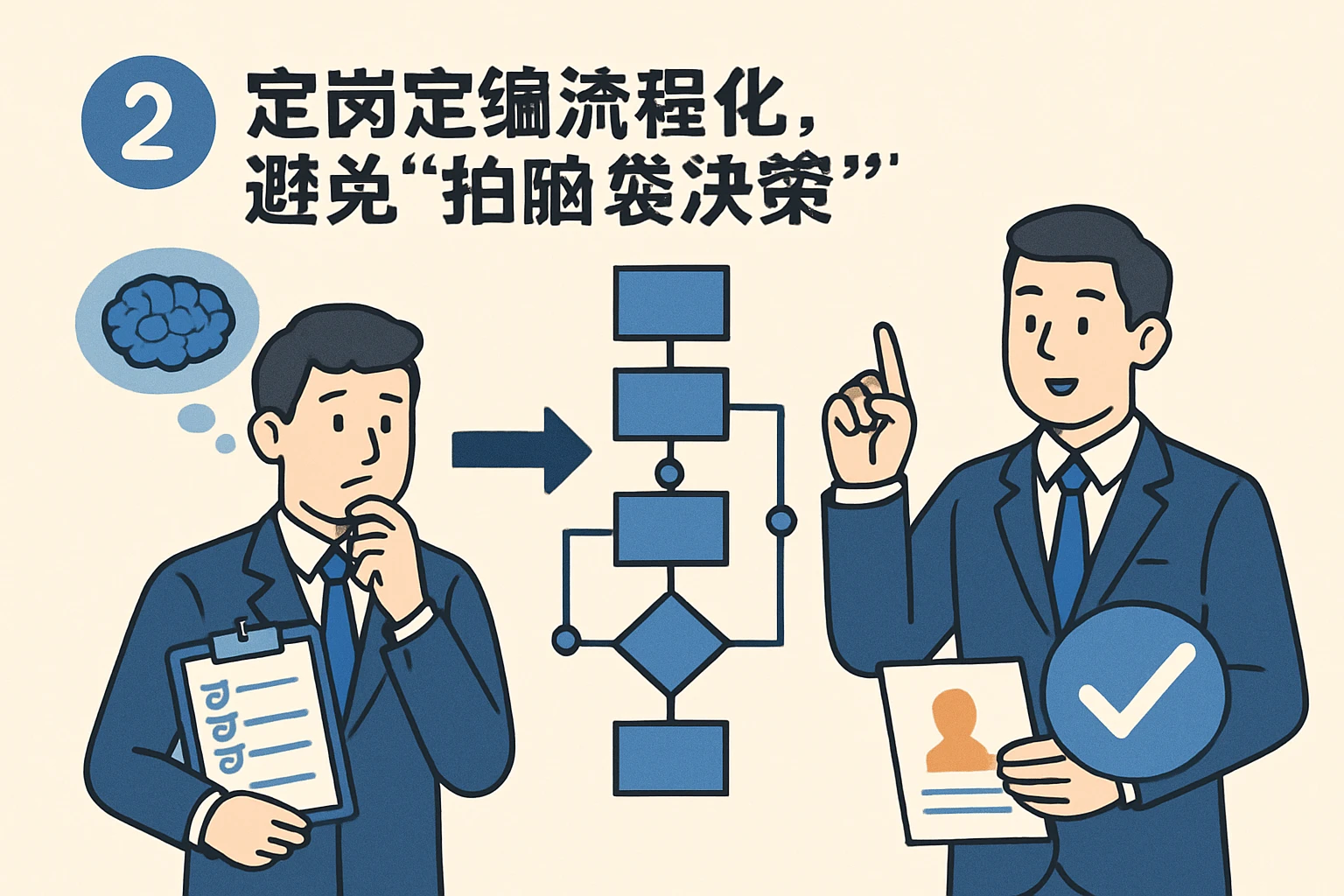 2. 定岗定编流程化，避免“拍脑袋决策”