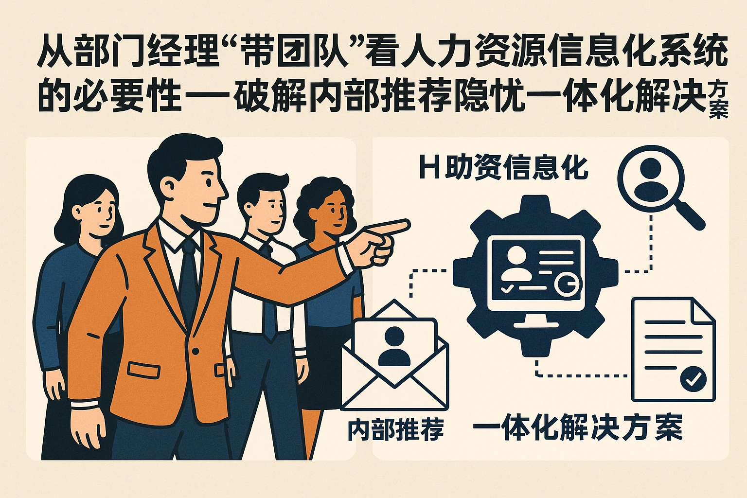 从部门经理“带团队”看人力资源信息化系统的必要性——破解内部推荐隐忧的一体化解决方案
