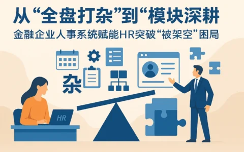 从“全盘打杂”到“模块深耕”：金融企业人事系统赋能HR突破“被架空”困局