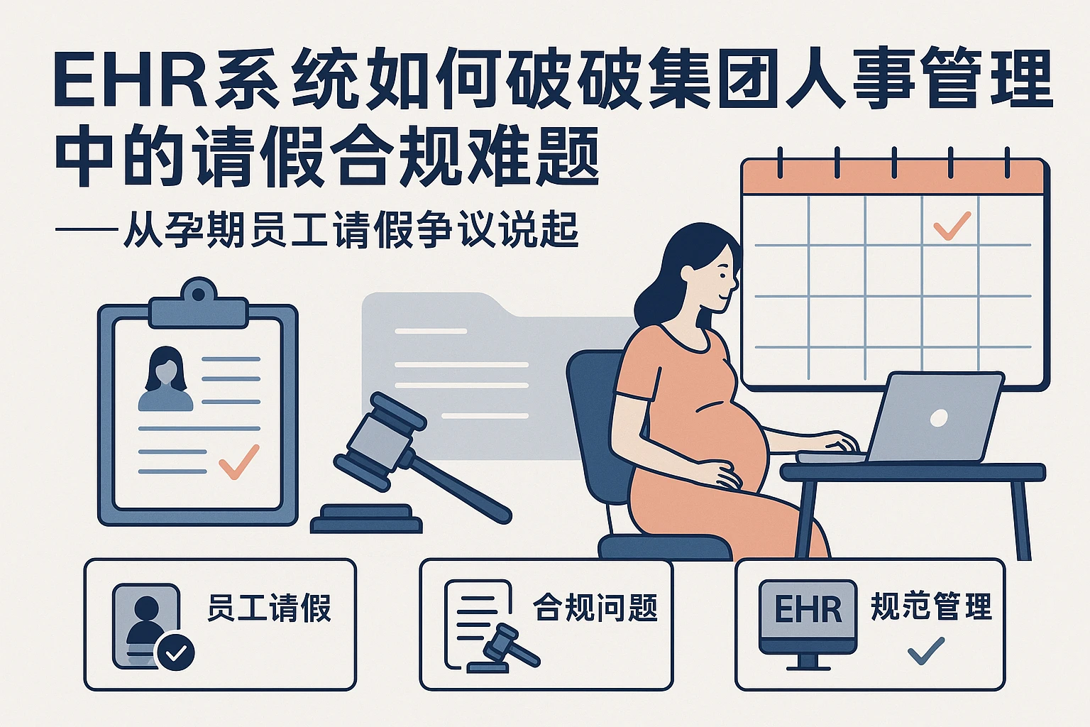 EHR系统如何破解集团人事管理中的请假合规难题——从孕期员工请假争议说起
