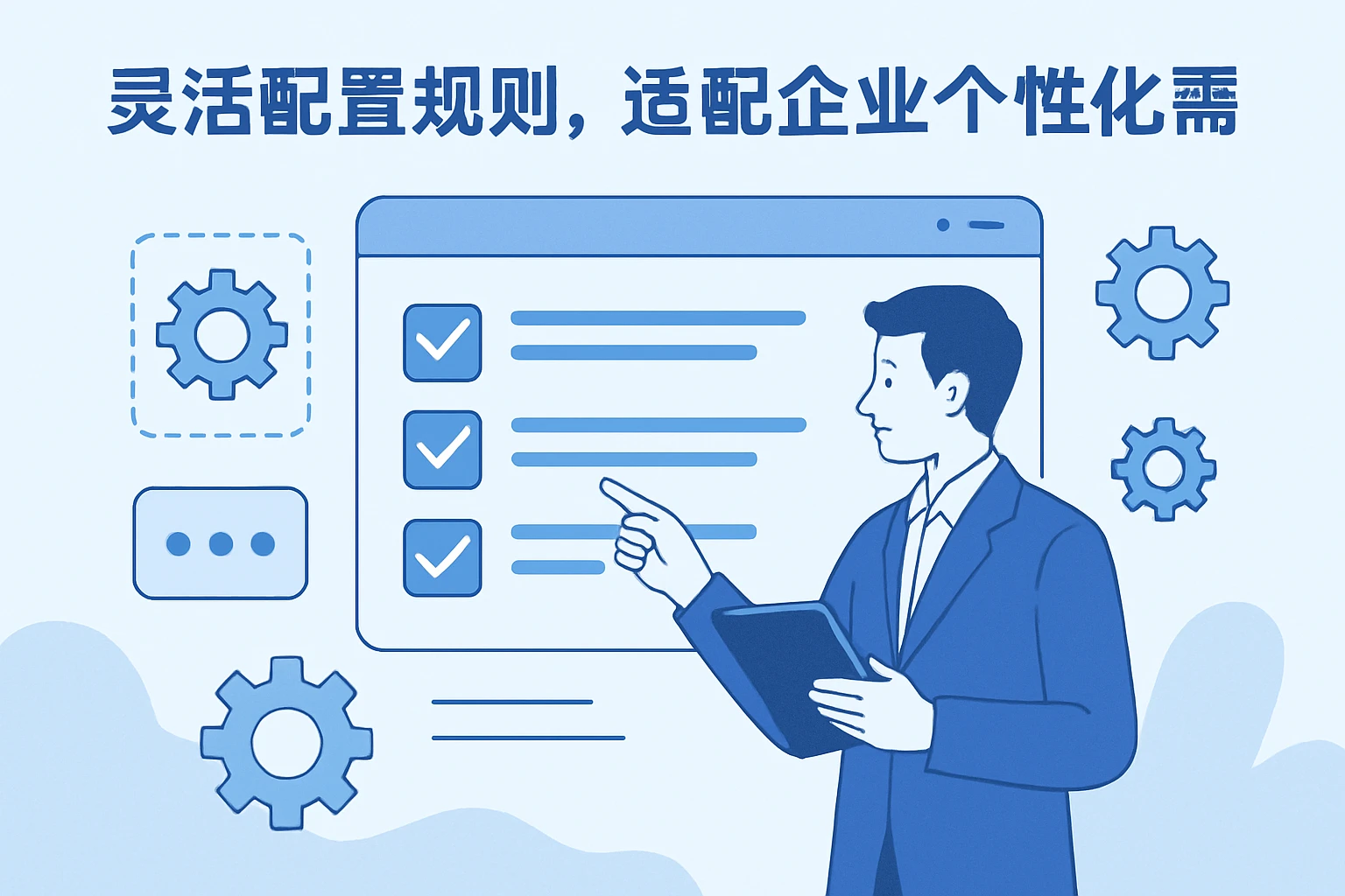 2. 灵活配置规则，适配企业个性化需求