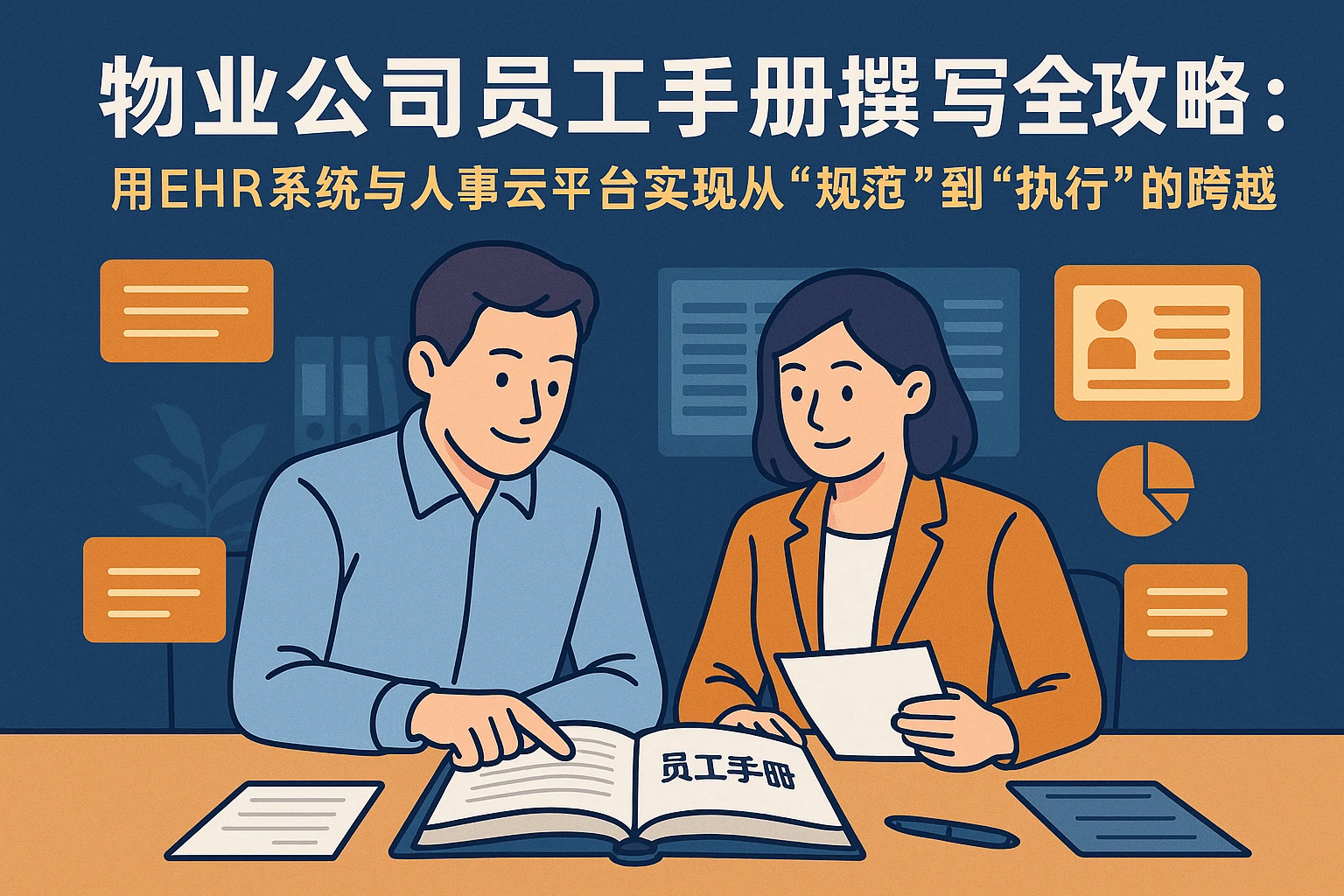 200人物业公司员工手册撰写全攻略：用EHR系统与人事云平台实现从“规范”到“执行”的跨越