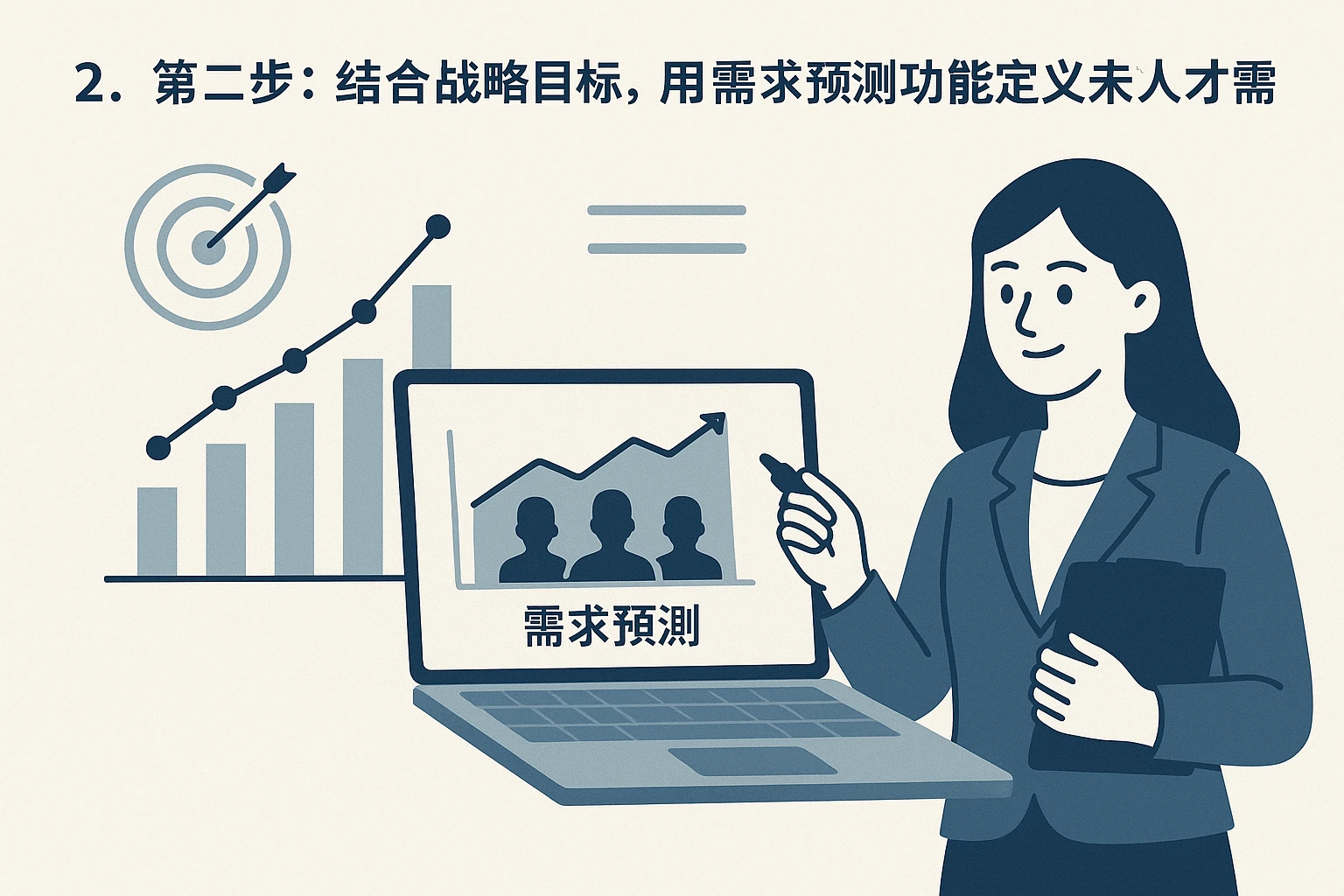 2. 第二步：结合战略目标，用需求预测功能定义未来人才需求