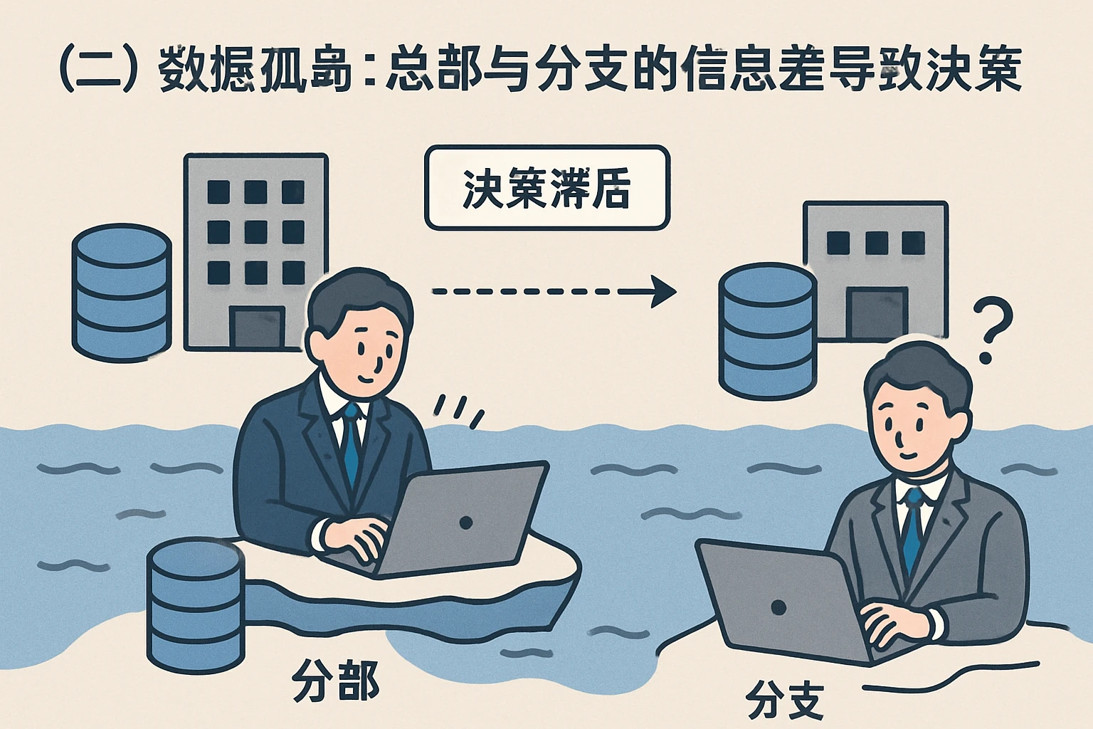 （二）数据孤岛：总部与分支的信息差导致决策滞后
