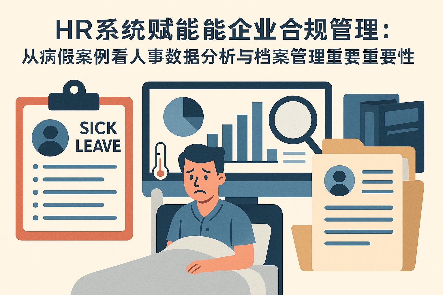 HR系统赋能企业合规管理：从病假案例看人事数据分析与档案管理的重要性