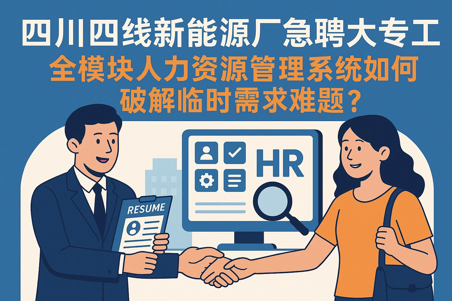 四川四线新能源厂急聘大专普工：全模块人力资源管理系统如何破解临时需求难题？